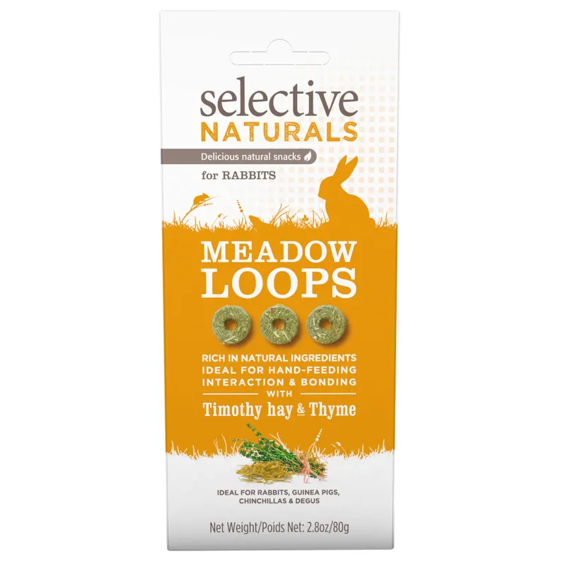 Selective Naturals Meadow Loops dla królików - 80 g