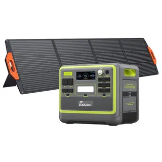 FOSSiBOT F2400 Przenośna stacja zasilania SP200 Panel słoneczny Wtyczka EU
