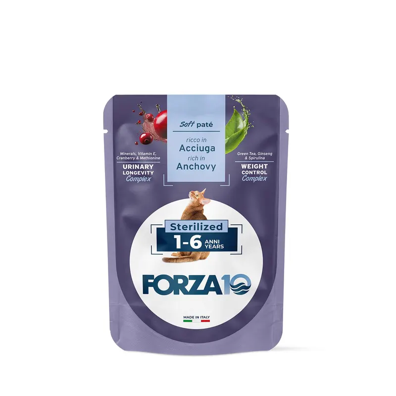 Korzystny pakiet BOTANICAT FORZA10 Soft Paste Sterilized 1-6 lat, 48 x 80 g - Sardela