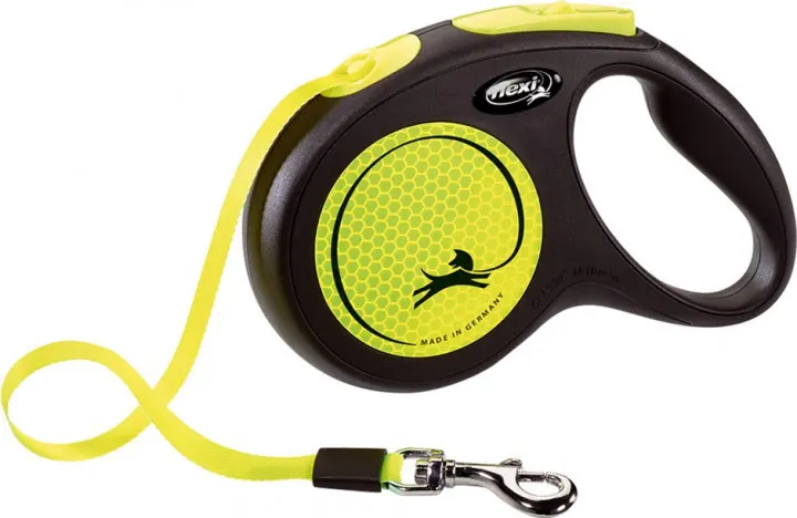 FLEXI New Neon M - smycz automatyczna - 5m