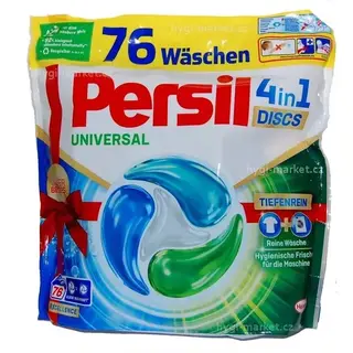 KAPSUŁKI DO PRANIA PERSIL UNIVERSAL 4IN1 DISCS 76 PRAŃ 1,292kg Z NIEMIEC