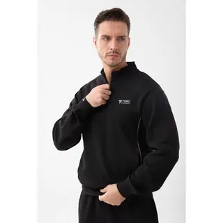 Czarna bluza crownneck TW BASIC SWEATSHIRT 191 M BLACK - XL