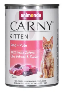 ANIMONDA Carny Kitten Wołowina Indyk - mokra karma dla kota - 400g