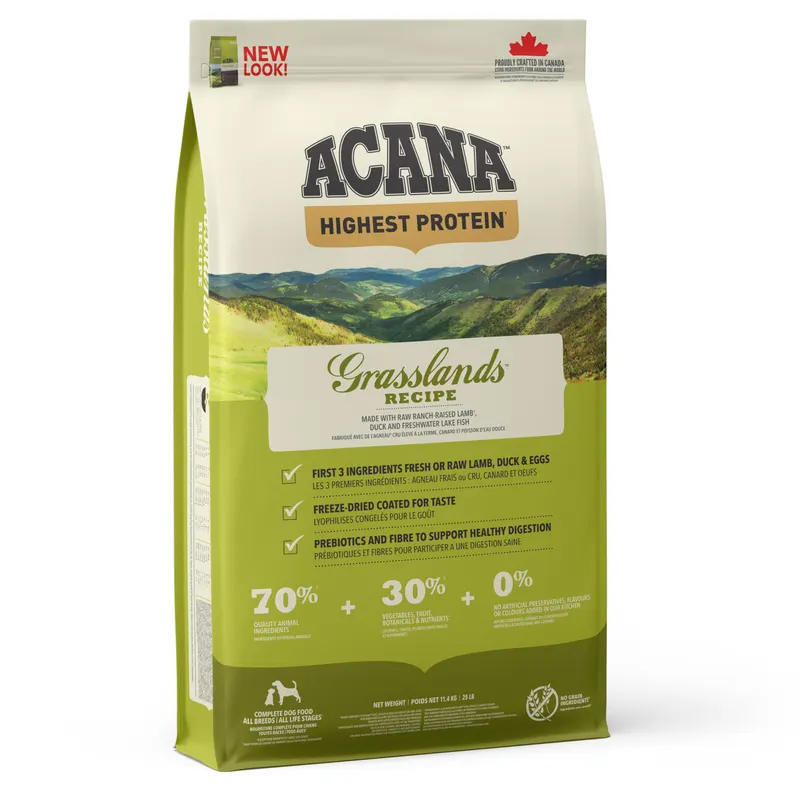Acana Highest Protein jagnięcina, kaczka i jajka - 11,4 kg