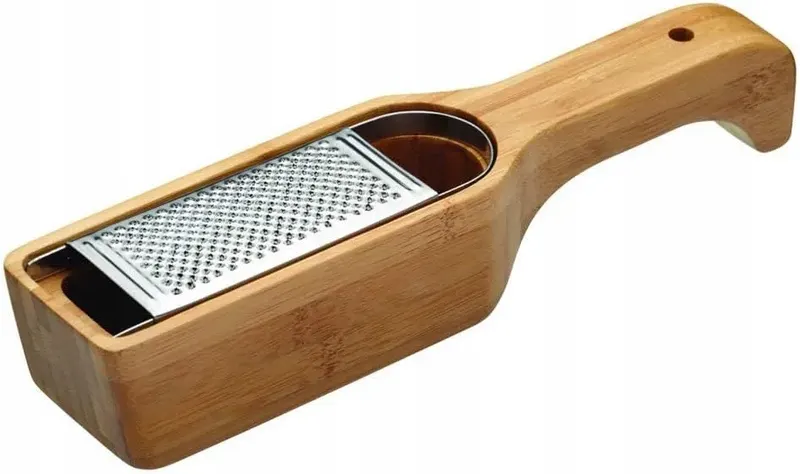 TARKA DO SERA PARMEZANU BAMBUSOWA Z POJEMNIKIEM UCHWYT 27,5CM
