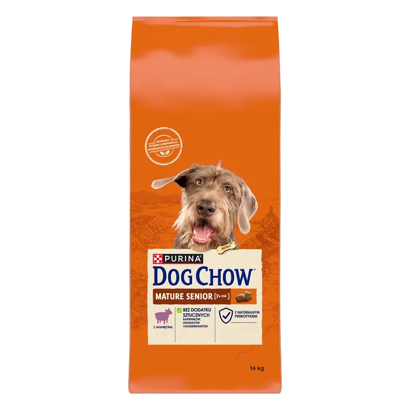PURINA Dog Chow Mature Senior z jagnięciną - sucha karma dla psa - 14 kg