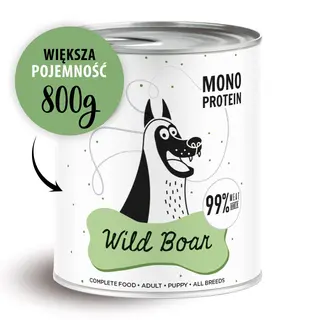 PAKA ZWIERZAKA Pepe Wild Boar Mono - mokra karma dla psa - 800g