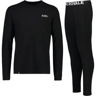 Mons Royale Cascade Merino Base Layer Zestaw, panie, czarny