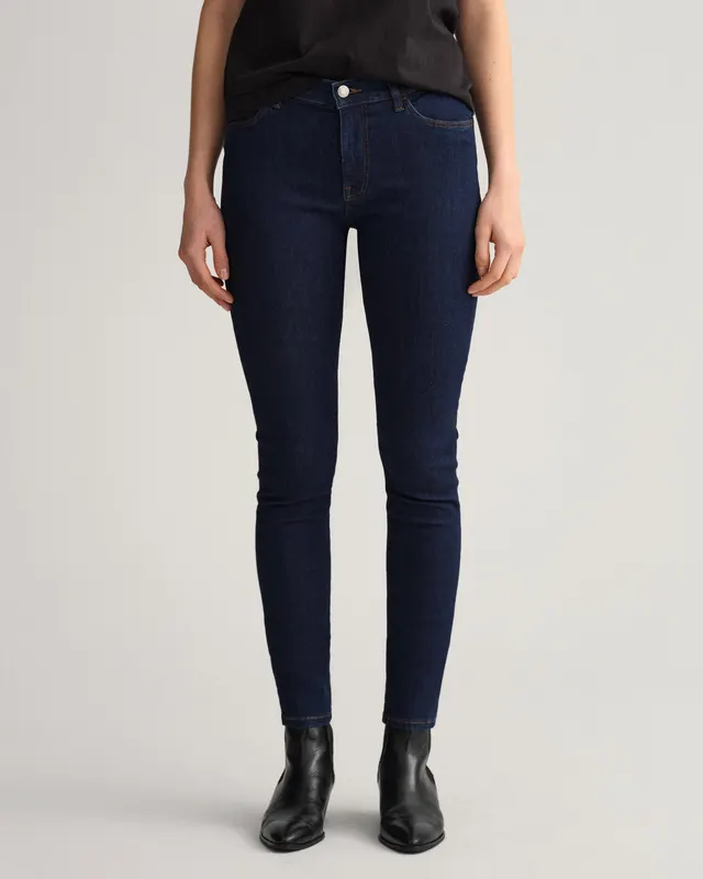 Gant Damskie Jeansy Indygo Nella Skinny Fit