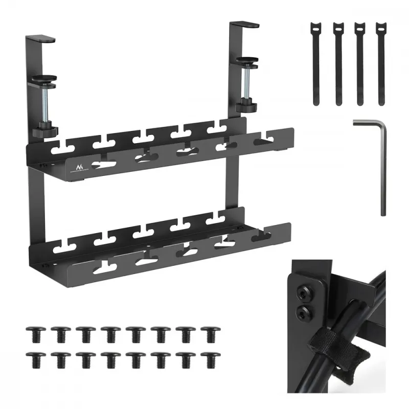 Maclean Organizer podbiurkowy na kable MC-104 B