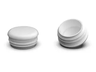 Zaślepka do profili okrągłych D-30mm, 1,0mm-2,5mm, kolor biały
