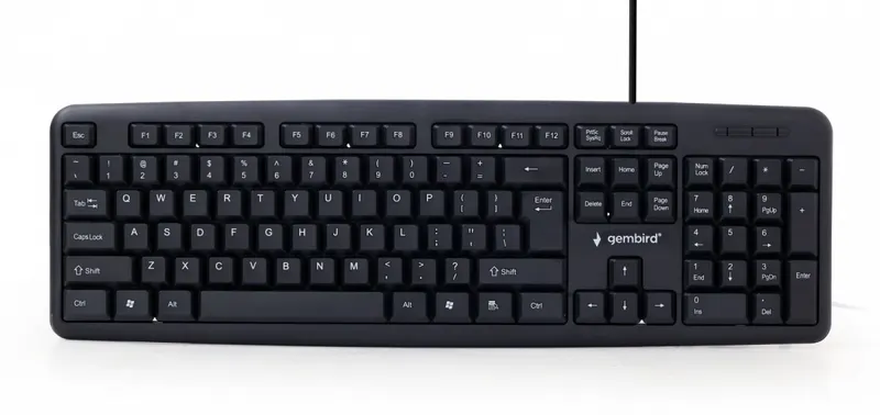 Gembird Klawiatura Standardowa USB Czarna KB-U-103