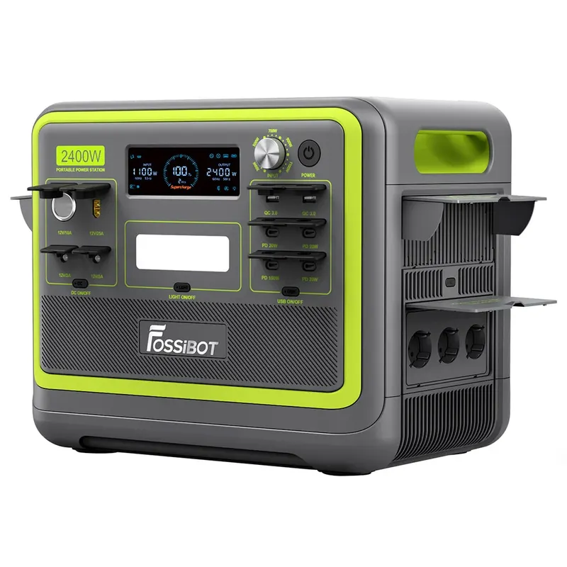 Przenośna elektrownia FOSSiBOT F2400 2048 Wh Zielona wtyczka UE