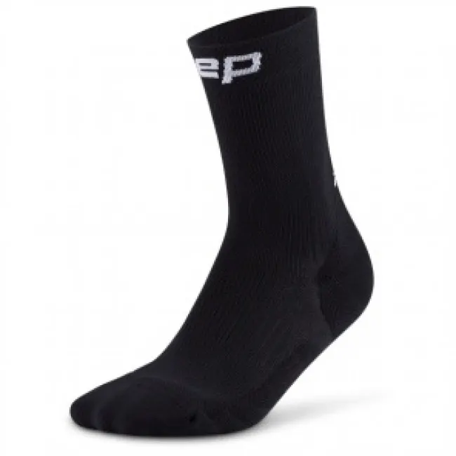 CEP Core Run Socks Mid Cut 5.0, skarpety biegowe, damskie, czarny