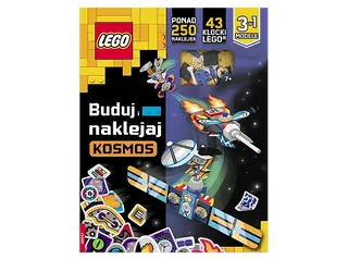 Książka LEGO Kosmos. Buduj i naklejaj Wielokolorowy
