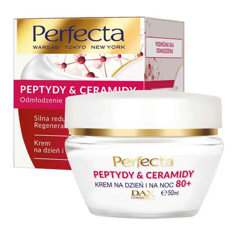 Perfecta Peptydy i Ceramidy Krem na dzień i na noc 80+ 50m