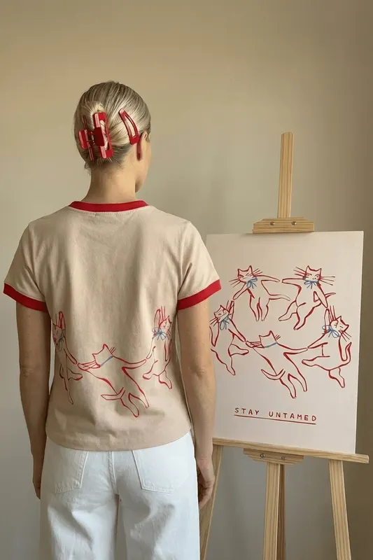 T-shirt Rebel Cats x Kit Agar XS/S