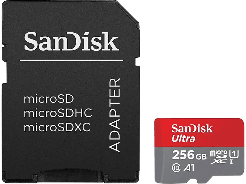 Karta pamięci SANDISK Ultra Android microSDXC 256 GB 150 MB/s A1 C10 UHS-I SDSQUAC-256G-GN6MA