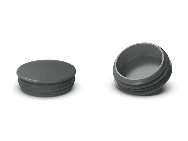 Zaślepka do profili okrągłych D-27mm, 1,0mm-2,5mm, kolor szary (RAL7042)