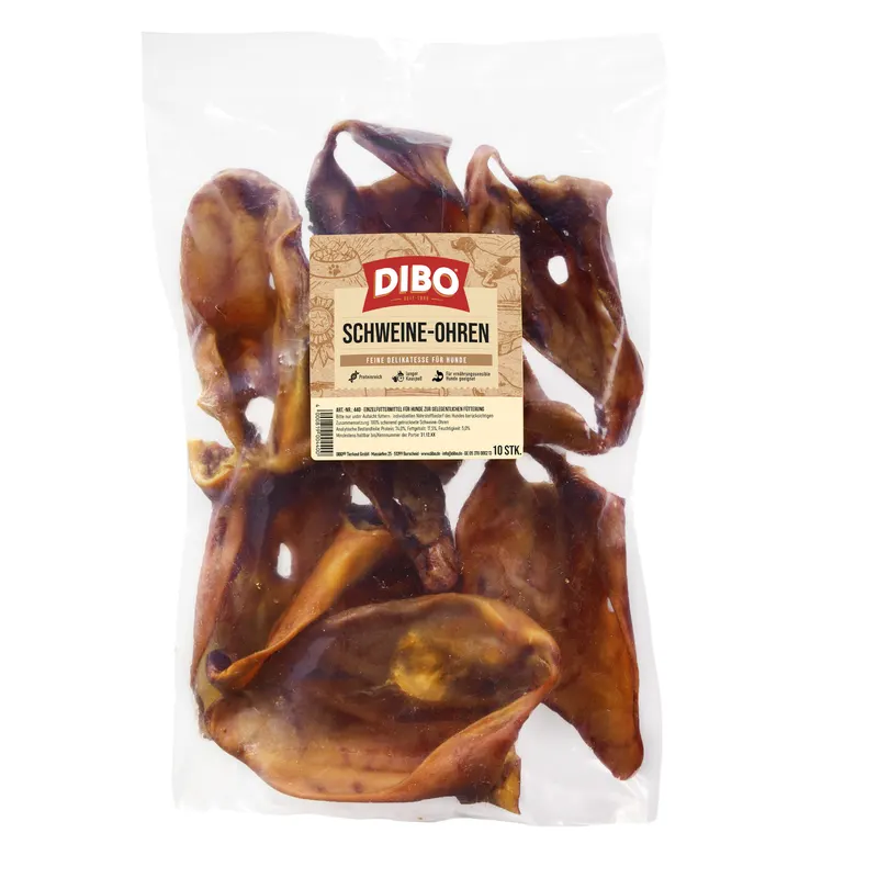 Dibo Premium suszone uszy wieprzowe - ok. 400 g (10 sztuk)