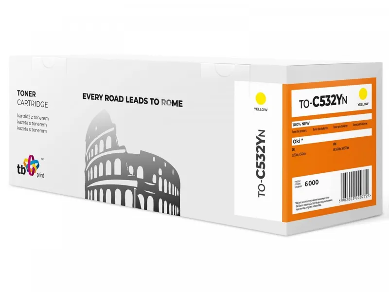 TB Print Toner do OKI C532 TO-C532YN Żółty 100% nowy