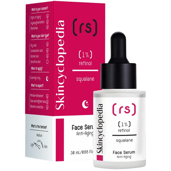 SkinCyclopedia Serum Odbudowujące i Przeciwzmarszczkowe z 1% Retinolem i Skwalanem 30ml