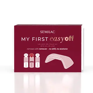 Semilac Zestaw My First Easy Off Christmas Set + Lampa
