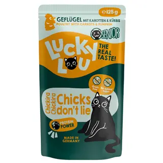 Lucky Lou Senior, 16 x 125 g - Drób