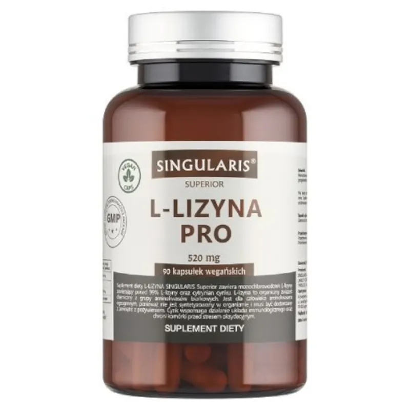 Aminokwasy Lizyna Singularis L-Lizyna Pro 90kaps