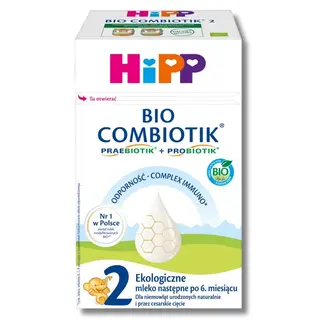 Mleko HiPP 2 BIO Combiotik 550g, mleko następne po 6 miesiącu