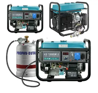 AGREGAT PRĄDOTWÓRCZY KS10000E G BENZYNA-GAZ 230V 8kW PRĄDNICA NA MIEDZI
