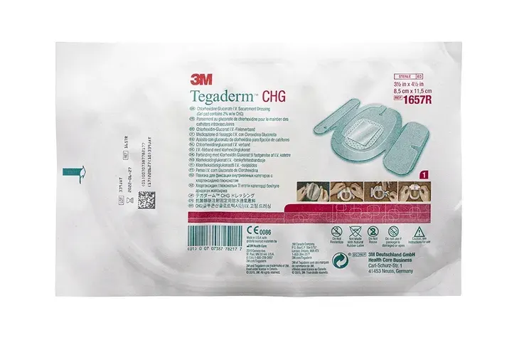 Tegaderm CHG 1657R 8,5cm x 11,5cm Opatrunek hydrożelowy 3M jałowy 1 sztuka