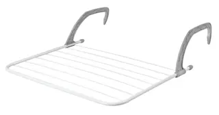 Suszarka balkonowa, na kaloryfer Munga , szaro-biała, 63 cm