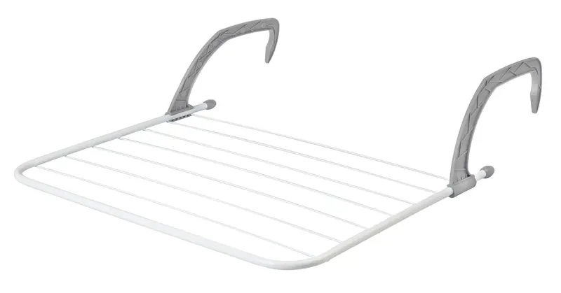 Suszarka balkonowa, na kaloryfer Munga , szaro-biała, 63 cm