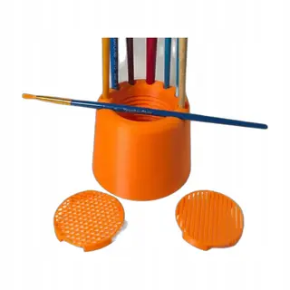 Pojemnik do Czyszczenia Pędzli Paint Brush Cleaning Pot - Pomarańczowy