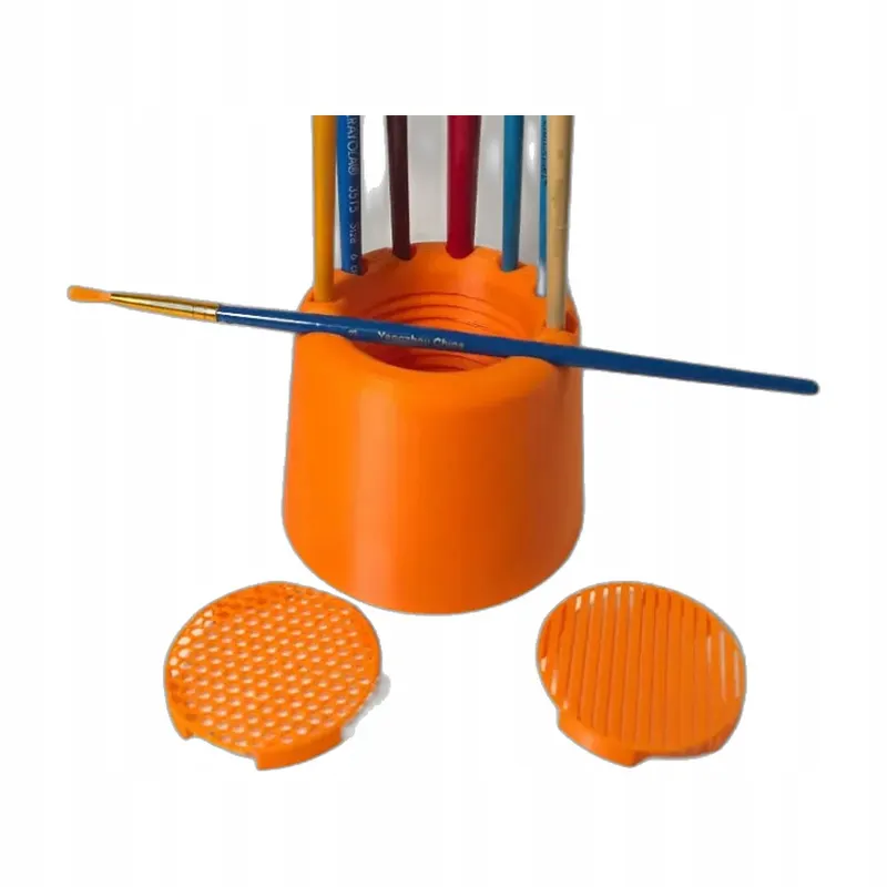 Pojemnik do Czyszczenia Pędzli Paint Brush Cleaning Pot - Pomarańczowy