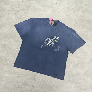 Yao Fashion Y2k Graphics Print Tee Tops Loose Baggy Vintage  Retro Luxury Brand Tee Casual Streetwear Unisex T Shirt For Men