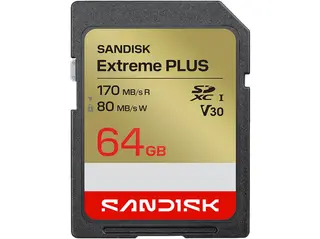 Karta pamięci SANDISK Extreme Plus SDXC 64GB 170MB/s 80MB/s