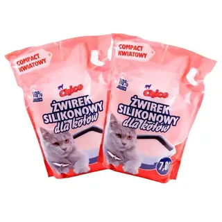 Chico Żwirek Silikonowy Compact Drobny Dla Kota Kwiatowy 2x7,6l