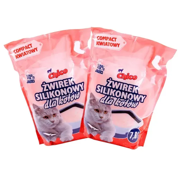 Chico Żwirek Silikonowy Compact Drobny Dla Kota Kwiatowy 2x7,6l
