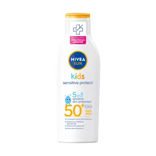 NIVEA Sun Sensitve Protect Balsam do Opalania dla Dzieci 5w1 z Filtrem SPF50+ 200ml