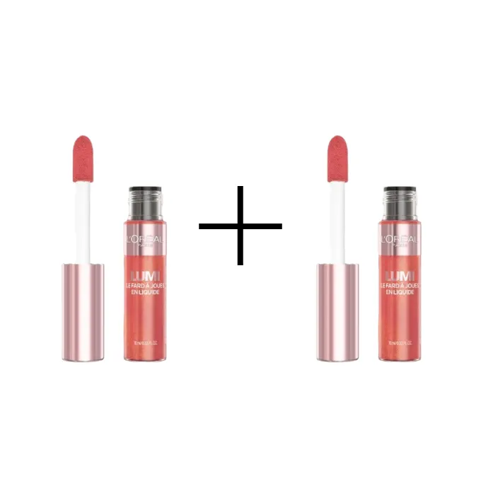 Loreal Lumi Le Liquid Blush Róż w Płynie 625 Glowy Gold Pink 1+1