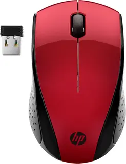 Mysz bezprzewodowa HP 220 (czerwona)