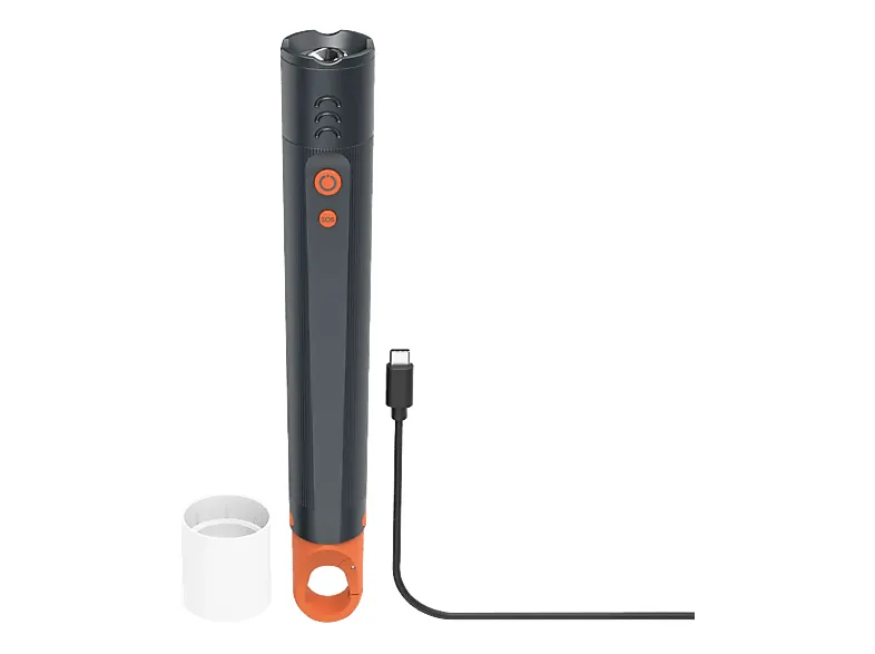 Latarka HAMA FLX1200-C akumulatorowa wstrząsoodporna 4 tryby + SOS zoom Szary