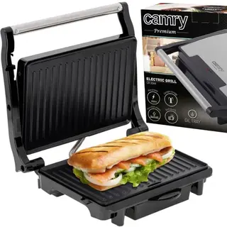Grill elektryczny mocny 2100W regulowany kąt nieprzywierające płyty