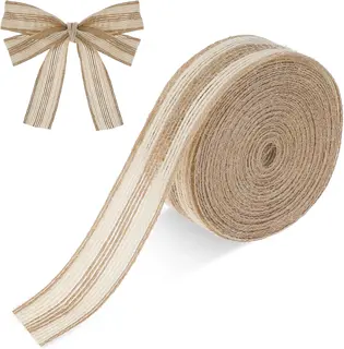 TAŚMA JUTOWA 10M 25CM OZDOBNA DEKORACYJNA UNIWERSALNA MOCNA VINTAGE
