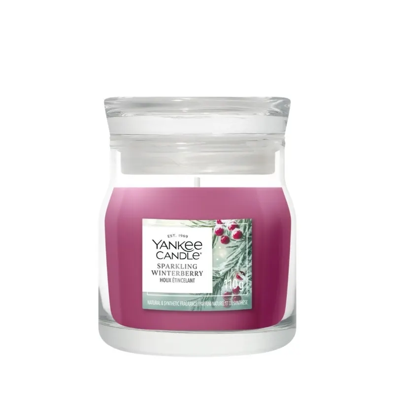 Yankee Candle Świeca w Małym Słoiku Sparkling Winterberry