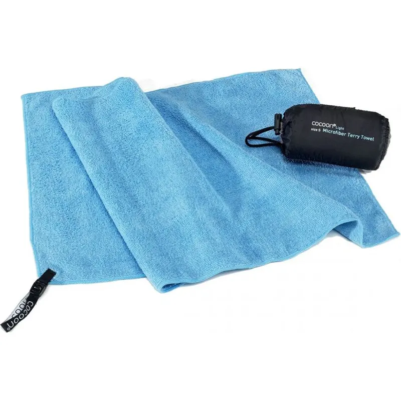 Cocoon Terry Towel Light, ręcznik z mikrofibry, jasnoniebieski