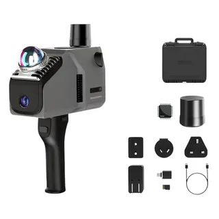 Skaner 3D 3DMakerpro Eagle LiDAR, dokładność 2 cm, obrazowanie 8K Ultra, zasięg do 140 m, ekran 3,5 cala