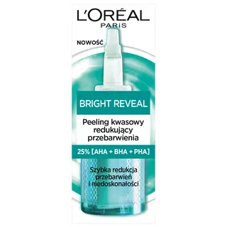 Loreal Bright Reveal Peeling Kwasowy Redukujący Przebarwienia 25ml